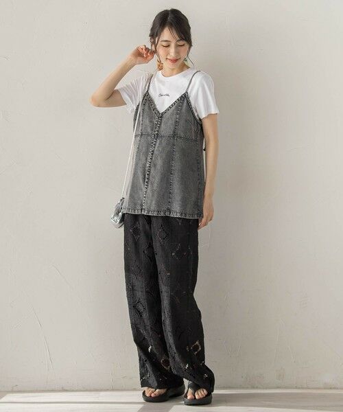 Droite lautreamont / ドロワットロートレアモン シャツ・ブラウス | Air DENIM キャミビスチェ | 詳細4