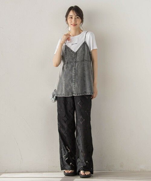 Droite lautreamont / ドロワットロートレアモン シャツ・ブラウス | Air DENIM キャミビスチェ | 詳細6