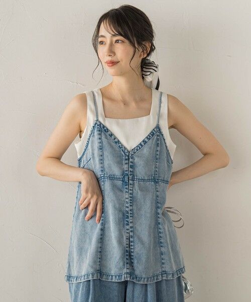 Droite lautreamont / ドロワットロートレアモン シャツ・ブラウス | Air DENIM キャミビスチェ | 詳細9