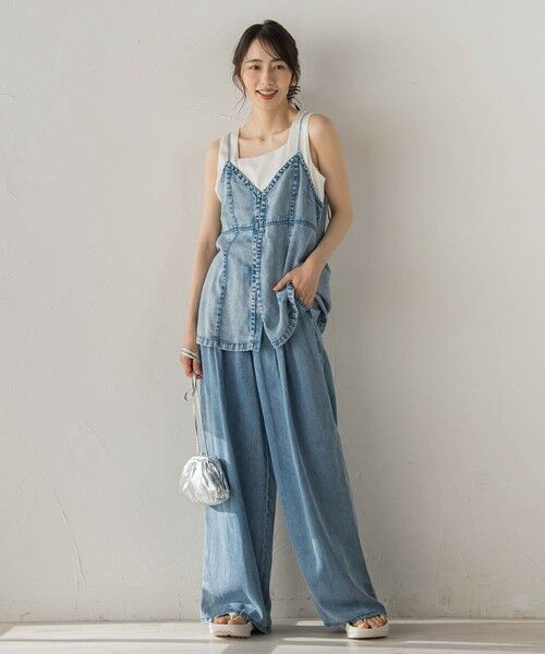 Droite lautreamont / ドロワットロートレアモン シャツ・ブラウス | Air DENIM キャミビスチェ | 詳細10