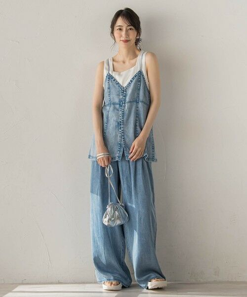 Droite lautreamont / ドロワットロートレアモン シャツ・ブラウス | Air DENIM キャミビスチェ | 詳細12