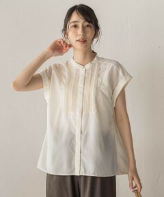 Droite lautreamont / ドロワットロートレアモン シャツ・ブラウス | 【WEB限定】サスティナコットンライクローンブラウス