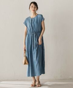 Droite lautreamont / ドロワットロートレアモン ロング・マキシ丈ワンピース | Air DENIMワンピース