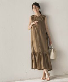 Droite lautreamont / ドロワットロートレアモン ロング・マキシ丈ワンピース | 【WEB限定】レーヨンティアード配色ステッチワンピース