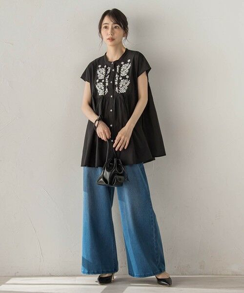 Droite lautreamont / ドロワットロートレアモン シャツ・ブラウス | 【WEB限定】キャンブリック立体刺繍ピンタックブラウス | 詳細13