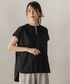 Droite lautreamont / ドロワットロートレアモン シャツ・ブラウス | 【WEB限定】異素材ドッキングブラウス