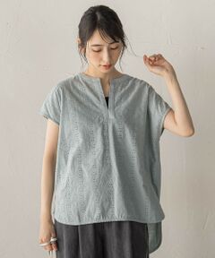 Droite lautreamont / ドロワットロートレアモン シャツ・ブラウス | 【WEB限定】異素材ドッキングブラウス