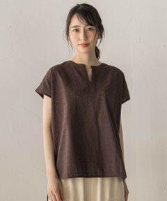 Droite lautreamont / ドロワットロートレアモン シャツ・ブラウス | 【WEB限定】異素材ドッキングブラウス