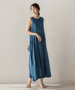 Droite lautreamont / ドロワットロートレアモン ロング・マキシ丈ワンピース | Hand MadeブラストデニムZIPワンピース