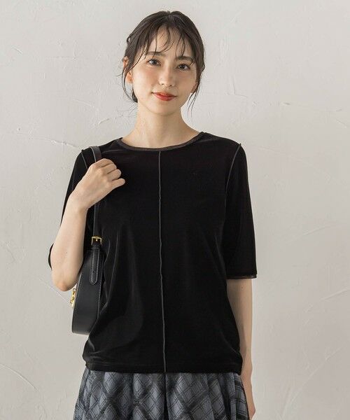 Droite lautreamont / ドロワットロートレアモン シャツ・ブラウス | シアーベロアTシャツ | 詳細10