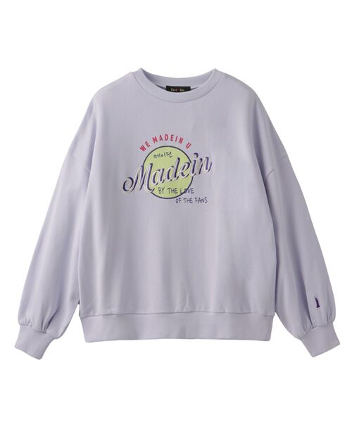 EASTBOY/イーストボーイ 裏毛トレーナー〈MADEIN〉 ラベンダー M