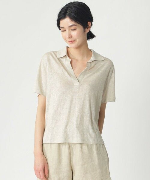 ECOALF / エコアルフ その他トップス | TROMS スキッパーポロ / TROMS LINEN T-SHIRT WOMAN | 詳細14