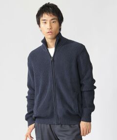 NASHI ジップアップ ニット / NASHIALF KNIT MAN