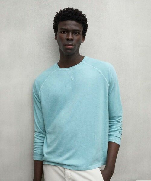 ECOALF/エコアルフ MALAGA ラグラン ロンT / MALAGAALF LONG SLEEVE T-SHIRT MAN グリーン2 M ECOALF/エコアルフ MALAGA ラグラン ロンT / MALAGAALF LONG SLEEVE T-SHIRT MAN グリーン2 M