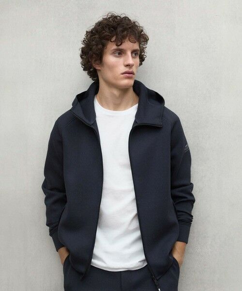 ECOALF/エコアルフ DASHEN ジップ パーカー / DASHEN SWEATSHIRT MAN ブラック L ECOALF/エコアルフ DASHEN ジップ パーカー / DASHEN SWEATSHIRT MAN ブラック L