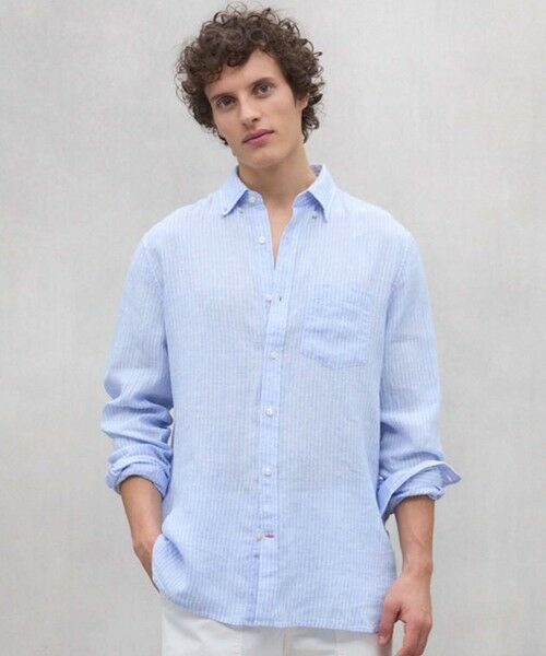 ECOALF/エコアルフ ADAN ストライプ シャツ / ADANALF SHIRT MAN オフホワイト1 M ECOALF/エコアルフ ADAN ストライプ シャツ / ADANALF SHIRT MAN オフホワイト1 M