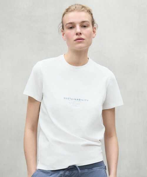 ECOALF/エコアルフ SALCE メッセージ Tシャツ / SALCEALF T-SHIRT WOMAN ホワイト S ECOALF/エコアルフ SALCE メッセージ Tシャツ / SALCEALF T-SHIRT WOMAN ホワイト S