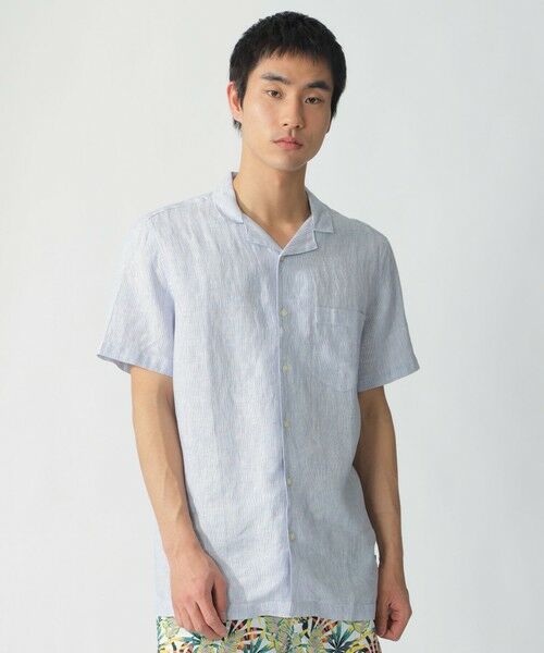 ECOALF/エコアルフ SUTAR シャツ / SUTAR LINENSHIRT MAN ブルー4 L ECOALF/エコアルフ SUTAR シャツ / SUTAR LINENSHIRT MAN ブルー4 L