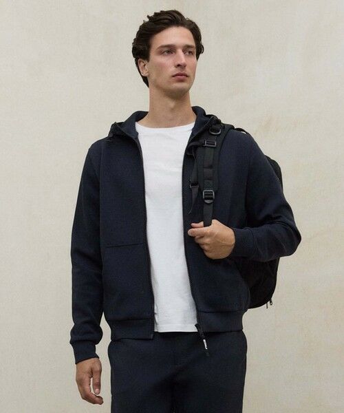 ECOALF/エコアルフ AGADIR ジップ パーカー / AGADIR SWEATSHIRT MAN ネイビー LL ECOALF/エコアルフ AGADIR ジップ パーカー / AGADIR SWEATSHIRT MAN ネイビー LL