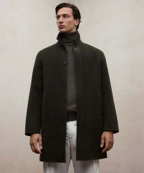 ECOALF / エコアルフ ブルゾン | CRONOS ウールコート / CRONOS JACKET MAN(グリーン6)
