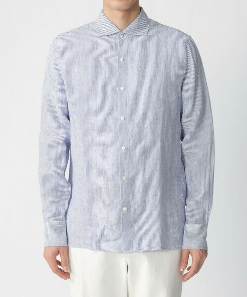 ECOALF / エコアルフ その他トップス | ALFREDO シャツ / ALFRED LINEN STRIPES MAN | 詳細7