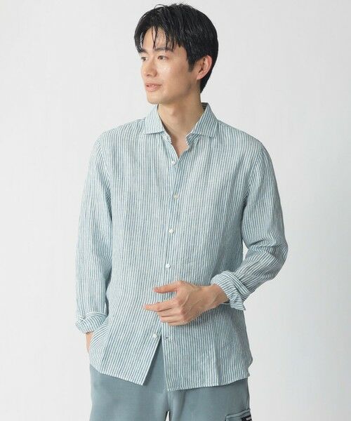 ECOALF / エコアルフ その他トップス | ALFREDO シャツ / ALFRED LINEN STRIPES MAN | 詳細1