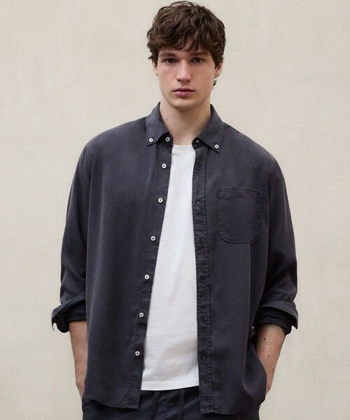 ECOALF / エコアルフ その他トップス | ANTEJO リジェネ シャツ / ANTEJO POPELIN-SHIRT MAN(ネイビー)