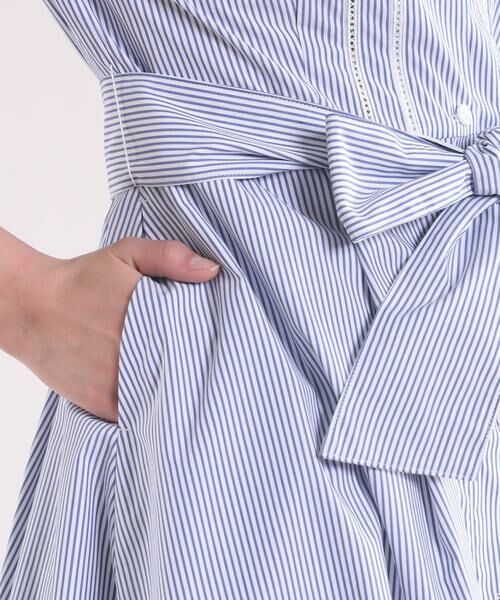 セール 大きいサイズ ポイントレースリボンベルト付きワンピース ミニ丈 ひざ丈ワンピース Ef De L エフデ エルサイズ ファッション通販 タカシマヤファッションスクエア