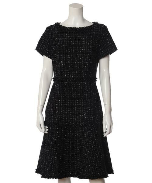 セール 大きいサイズ ツイードフレアワンピース Maglie Par Ef De ミニ丈 ひざ丈ワンピース Ef De L エフデ エル サイズ ファッション通販 タカシマヤファッションスクエア