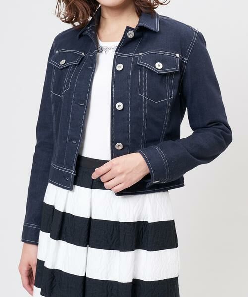 セール デニムジャケット Aquatic Gジャン デニムジャケット Ef De エフデ ファッション通販 タカシマヤファッションスクエア