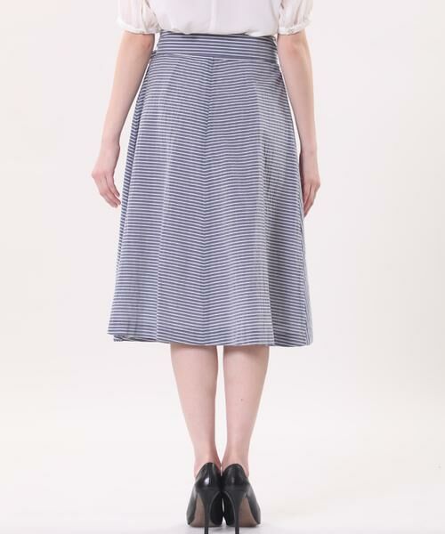セール リボンベルト付きピンストライプスカート ミニ ひざ丈スカート Maglie Par Ef De マーリエ パー エフデ ファッション通販 タカシマヤファッションスクエア