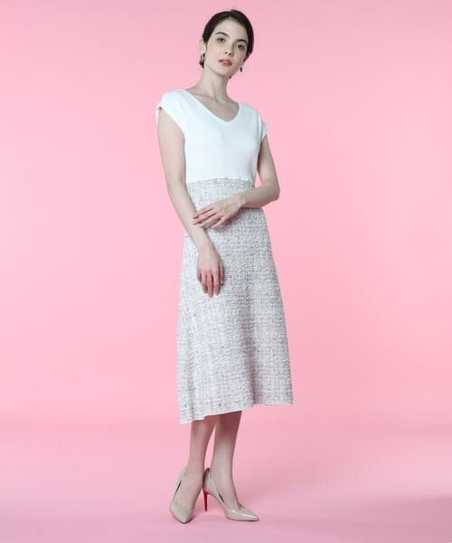 セール Maglie Par Ef De ツイード風ニットワンピース ミニ丈 ひざ丈ワンピース Ef De エフデ ファッション通販 タカシマヤファッションスクエア
