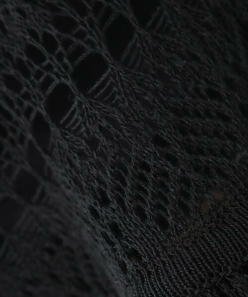 Maglie le cassetto / マーリエ ル カセット ニット・セーター | 《大きいサイズ》透かし編みフレアニット 《Maglie WHITE》 | 詳細5