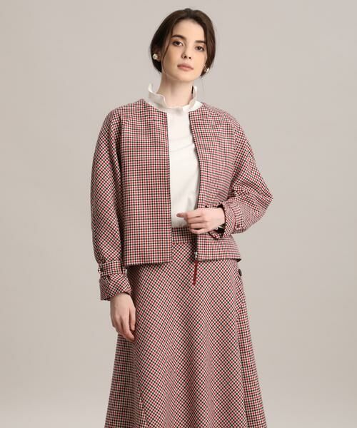 セール Maglie Par Ef De チェックブルゾン ブルゾン Maglie Par Ef De マーリエ パー エフデ ファッション通販 タカシマヤファッションスクエア