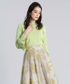 Maglie le cassetto / マーリエ ル カセット ニット・セーター | 《Maglie par ef-de》袖フリルニット