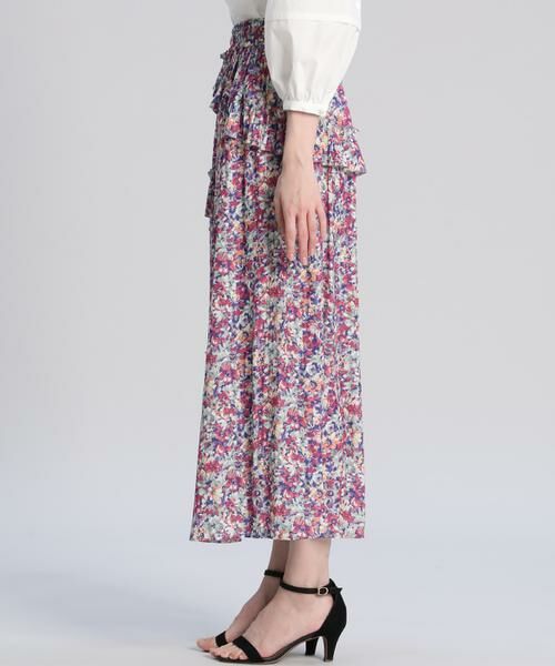 Maglie le cassetto / マーリエ ル カセット ミニ・ひざ丈スカート | 《大きいサイズ》カラフルフラワースカート《Maglie par ef-de》 | 詳細3