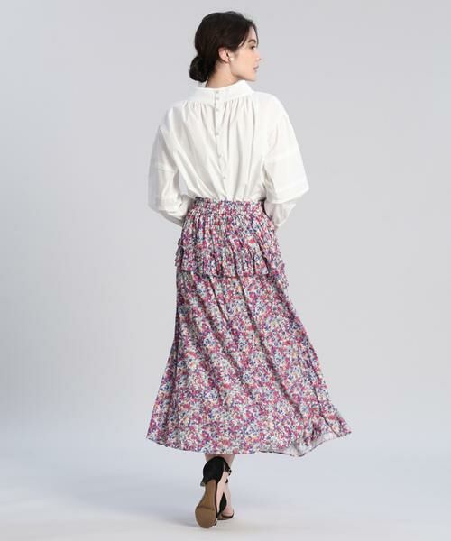 Maglie le cassetto / マーリエ ル カセット ミニ・ひざ丈スカート | 《大きいサイズ》カラフルフラワースカート《Maglie par ef-de》 | 詳細8