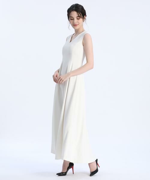 Maglie le cassetto / マーリエ ル カセット ミニ丈・ひざ丈ワンピース | 《M Maglie le cassetto》Vネックロングドレス | 詳細21