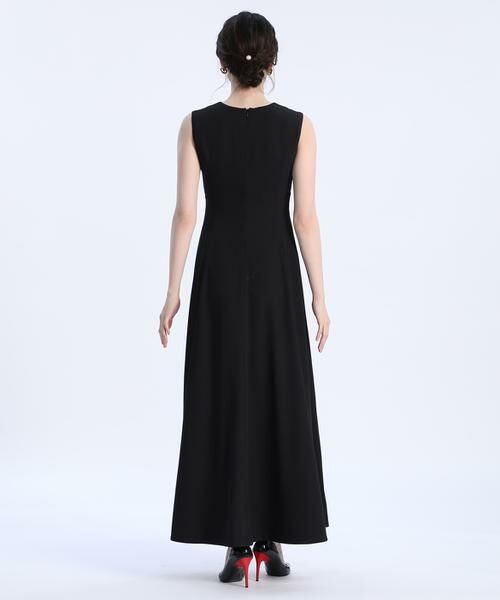 Maglie le cassetto / マーリエ ル カセット ミニ丈・ひざ丈ワンピース | 《M Maglie le cassetto》Vネックロングドレス | 詳細15