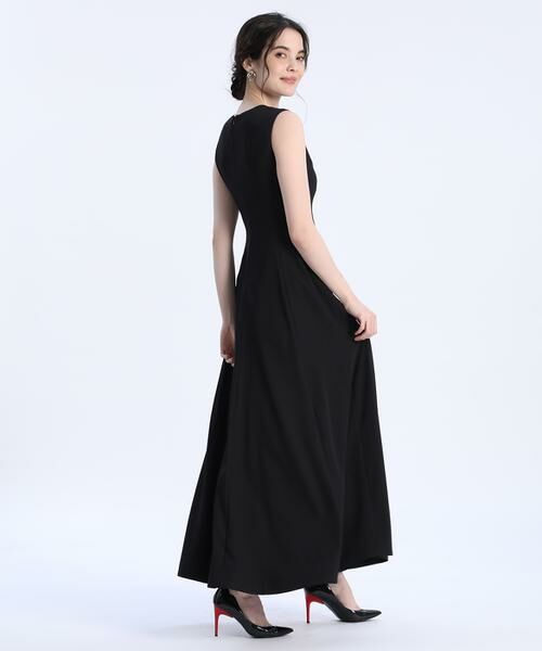 Maglie le cassetto / マーリエ ル カセット ミニ丈・ひざ丈ワンピース | 《M Maglie le cassetto》Vネックロングドレス | 詳細18