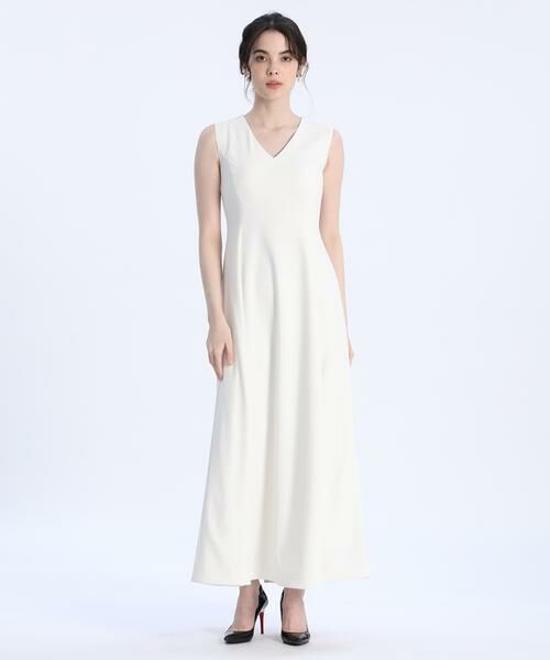 Maglie le cassetto / マーリエ ル カセット ミニ丈・ひざ丈ワンピース | 《M Maglie le cassetto》Vネックロングドレス | 詳細20