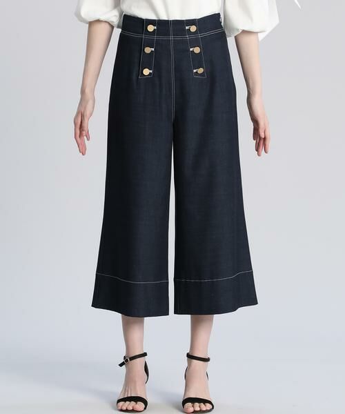 Maglie le cassetto / マーリエ ル カセット デニムパンツ | 《Maglie par ef-de》マリンガウチョパンツ | 詳細2