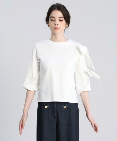 Maglie le cassetto / マーリエ ル カセット カットソー | 《19号》リボンカットソー《Maglie par ef-de》 | 詳細2