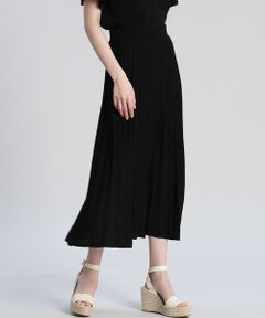 Maglie le cassetto / マーリエ ル カセット ミニ・ひざ丈スカート | 《Maglie par ef-de》ニットプリーツスカート