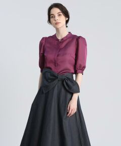 Maglie le cassetto / マーリエ ル カセット シャツ・ブラウス | 《Maglie par ef-de》シアースタンドブラウス