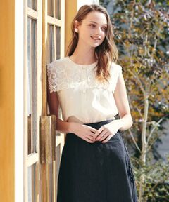 Maglie le cassetto / マーリエ ル カセット シャツ・ブラウス | 《Maglie par ef-de》刺繍衿ブラウス