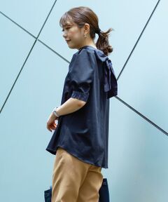 Maglie le cassetto / マーリエ ル カセット シャツ・ブラウス | 《Maglie par ef-de》ボウタイカットソー