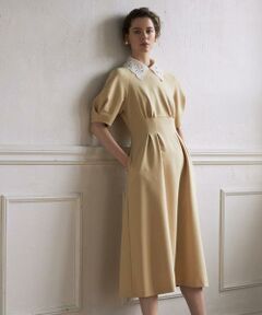 Maglie le cassetto / マーリエ ル カセット ミニ丈・ひざ丈ワンピース | 《M Maglie le cassetto》パフスリーブワンピース