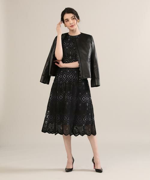 Maglie le cassetto / マーリエ ル カセット ブルゾン | 《Maglie par ef-de》スカラップレザーブルゾン | 詳細7