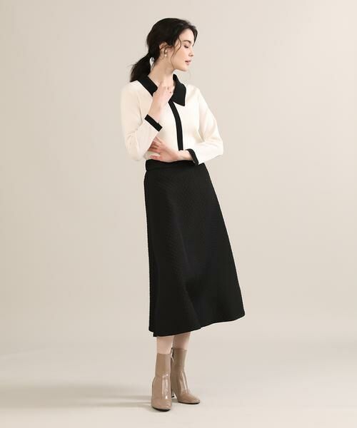 Maglie le cassetto / マーリエ ル カセット ニット・セーター | 《Maglie par ef-de》衿付き配色ニット | 詳細3